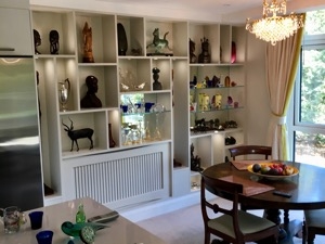 Bespoke African Art Shelving Unit. SW11.